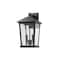 Z-Lite Beacon 2 Light Outdoor Wall Sconce, Black & Clear Beveled 568M-BK - alternate 2